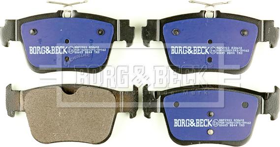 Borg & Beck BBP2903 - Kit de plaquettes de frein, frein à disque cwaw.fr