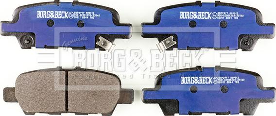 Borg & Beck BBP2917 - Kit de plaquettes de frein, frein à disque cwaw.fr