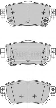 Borg & Beck BBP2498 - Kit de plaquettes de frein, frein à disque cwaw.fr