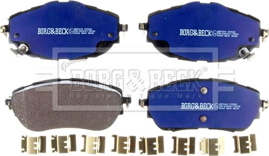 Borg & Beck BBP2441 - Kit de plaquettes de frein, frein à disque cwaw.fr