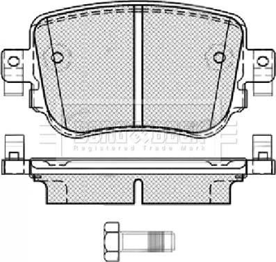 Borg & Beck BBP2448 - Kit de plaquettes de frein, frein à disque cwaw.fr