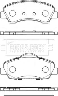 Borg & Beck BBP2442 - Kit de plaquettes de frein, frein à disque cwaw.fr