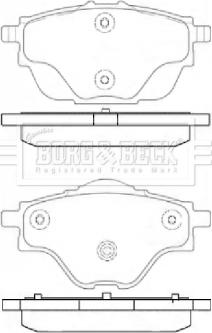 Borg & Beck BBP2451 - Kit de plaquettes de frein, frein à disque cwaw.fr