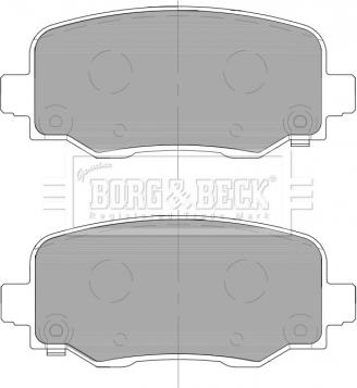 Borg & Beck BBP2466 - Kit de plaquettes de frein, frein à disque cwaw.fr