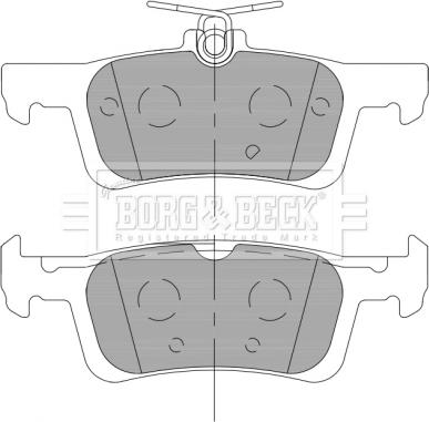 Borg & Beck BBP2462 - Kit de plaquettes de frein, frein à disque cwaw.fr