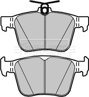 Borg & Beck BBP2402 - Kit de plaquettes de frein, frein à disque cwaw.fr