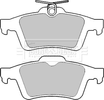 Borg & Beck BBP2403 - Kit de plaquettes de frein, frein à disque cwaw.fr