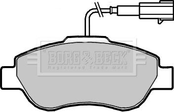 Borg & Beck BBP2416 - Kit de plaquettes de frein, frein à disque cwaw.fr