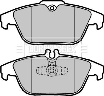 Borg & Beck BBP2418 - Kit de plaquettes de frein, frein à disque cwaw.fr