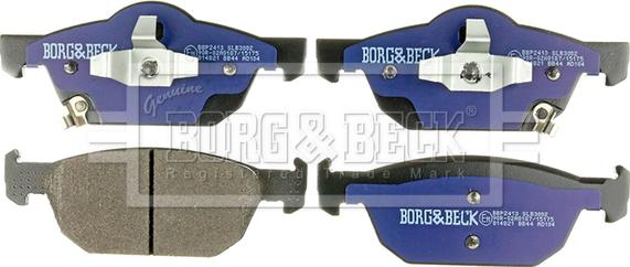 Borg & Beck BBP2413 - Kit de plaquettes de frein, frein à disque cwaw.fr