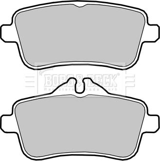 Borg & Beck BBP2417 - Kit de plaquettes de frein, frein à disque cwaw.fr