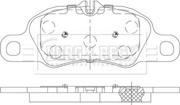 Borg & Beck BBP2480 - Kit de plaquettes de frein, frein à disque cwaw.fr