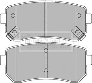 Borg & Beck BBP2424 - Kit de plaquettes de frein, frein à disque cwaw.fr