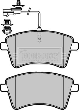 Borg & Beck BBP2420 - Kit de plaquettes de frein, frein à disque cwaw.fr