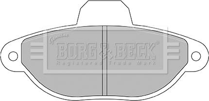 Borg & Beck BBP2428 - Kit de plaquettes de frein, frein à disque cwaw.fr