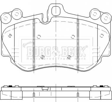 Borg & Beck BBP2476 - Kit de plaquettes de frein, frein à disque cwaw.fr