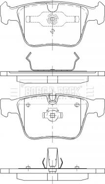 Borg & Beck BBP2470 - Kit de plaquettes de frein, frein à disque cwaw.fr