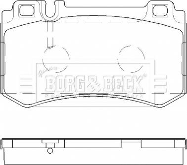 Borg & Beck BBP2478 - Kit de plaquettes de frein, frein à disque cwaw.fr