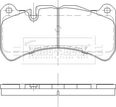 Borg & Beck BBP2477 - Kit de plaquettes de frein, frein à disque cwaw.fr