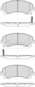 Borg & Beck BBP2506 - Kit de plaquettes de frein, frein à disque cwaw.fr