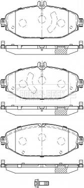 Borg & Beck BBP2513 - Kit de plaquettes de frein, frein à disque cwaw.fr