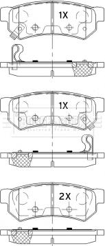 Borg & Beck BBP2531 - Kit de plaquettes de frein, frein à disque cwaw.fr