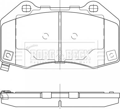 Borg & Beck BBP2528 - Kit de plaquettes de frein, frein à disque cwaw.fr