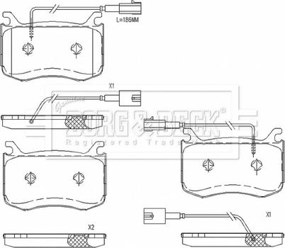 Borg & Beck BBP2695 - Kit de plaquettes de frein, frein à disque cwaw.fr