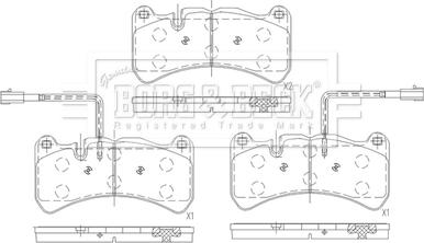 Borg & Beck BBP2669 - Kit de plaquettes de frein, frein à disque cwaw.fr