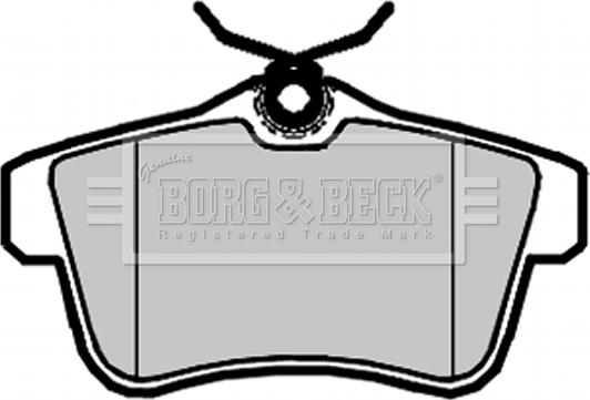 Borg & Beck BBP2095 - Kit de plaquettes de frein, frein à disque cwaw.fr