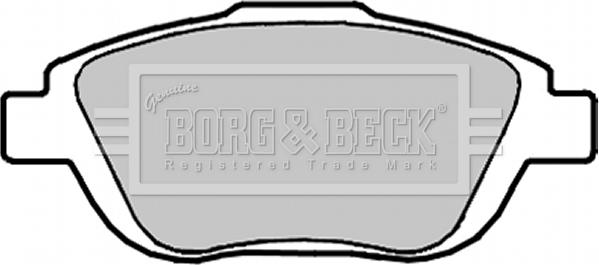 Borg & Beck BBP2096 - Kit de plaquettes de frein, frein à disque cwaw.fr