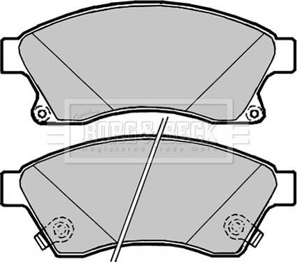 Borg & Beck BBP2090 - Kit de plaquettes de frein, frein à disque cwaw.fr