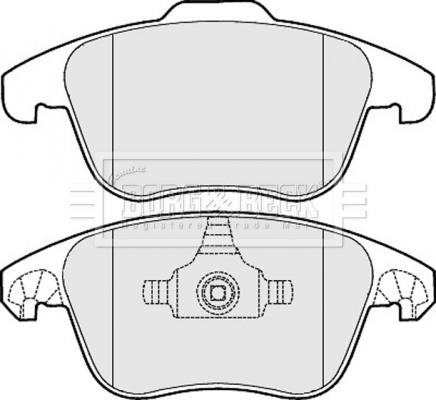 Borg & Beck BBP2046 - Kit de plaquettes de frein, frein à disque cwaw.fr