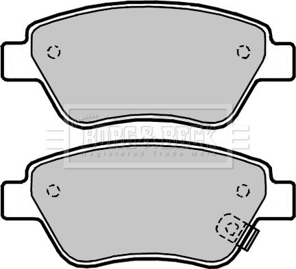 Borg & Beck BBP2042 - Kit de plaquettes de frein, frein à disque cwaw.fr