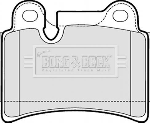 Borg & Beck BBP2053 - Kit de plaquettes de frein, frein à disque cwaw.fr