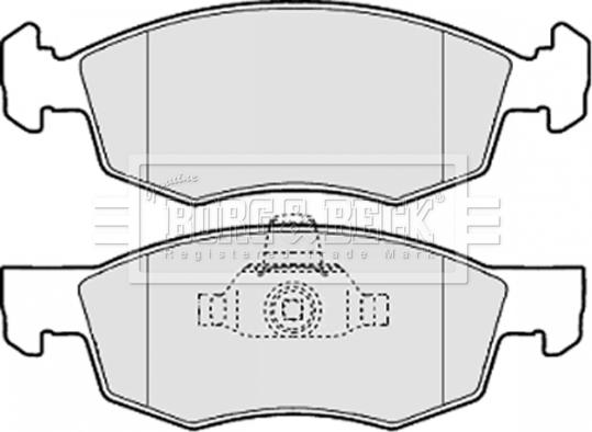 Borg & Beck BBP2067 - Kit de plaquettes de frein, frein à disque cwaw.fr