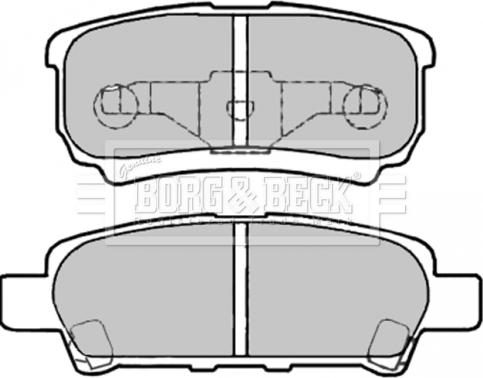 Borg & Beck BBP2003 - Kit de plaquettes de frein, frein à disque cwaw.fr