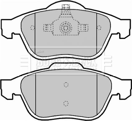 Borg & Beck BBP2016 - Kit de plaquettes de frein, frein à disque cwaw.fr