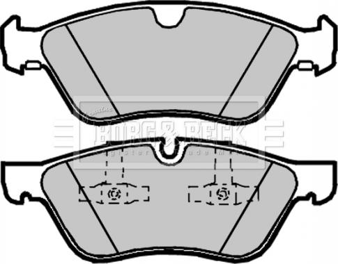 Borg & Beck BBP2033 - Kit de plaquettes de frein, frein à disque cwaw.fr