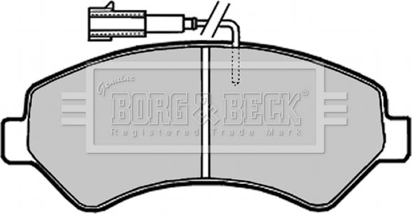 Borg & Beck BBP2020 - Kit de plaquettes de frein, frein à disque cwaw.fr