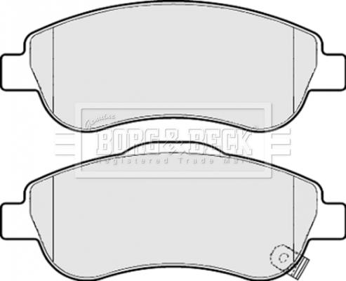 Borg & Beck BBP2074 - Kit de plaquettes de frein, frein à disque cwaw.fr