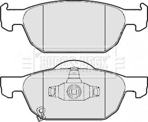 Borg & Beck BBP2076 - Kit de plaquettes de frein, frein à disque cwaw.fr