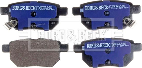 Borg & Beck BBP2070 - Kit de plaquettes de frein, frein à disque cwaw.fr