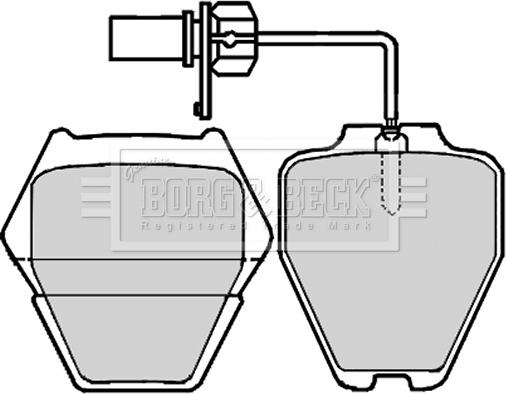 Borg & Beck BBP2199 - Kit de plaquettes de frein, frein à disque cwaw.fr