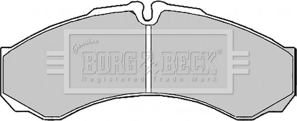 Borg & Beck BBP2195 - Kit de plaquettes de frein, frein à disque cwaw.fr