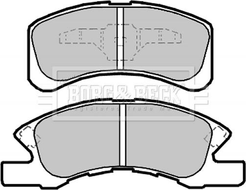 Borg & Beck BBP2141 - Kit de plaquettes de frein, frein à disque cwaw.fr