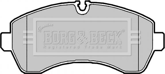 Borg & Beck BBP2147 - Kit de plaquettes de frein, frein à disque cwaw.fr