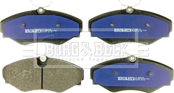 Borg & Beck BBP2150 - Kit de plaquettes de frein, frein à disque cwaw.fr