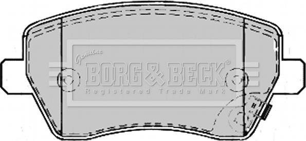 Borg & Beck BBP2169 - Kit de plaquettes de frein, frein à disque cwaw.fr