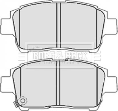 Borg & Beck BBP2100 - Kit de plaquettes de frein, frein à disque cwaw.fr